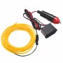 Neongul 3m, 12V, biluttag, 360° ljus, IP22