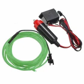 Verde neon, 3 metri con presa per auto, AMPUL.eu