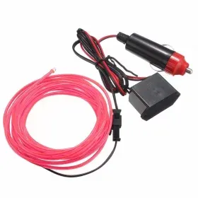 Rosa neon, 3 metri con presa per auto, AMPUL.eu