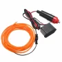 Naranja neón 3 metros con enchufe para coche, 12V, 360°