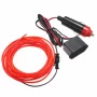 Neon Red 3m Tube with Car Socket - 12V, IP22