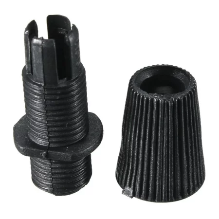 Black cable gland with M10 bolt
