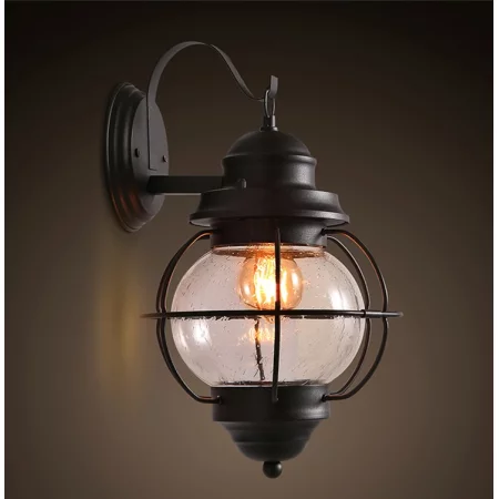 Lampada da parete retro AMR88O, stile industriale + lampadina