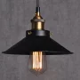 Viseća retro lampa ORE22B, industrijski dizajn, crna