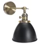 Lampă de perete retro BF135B, design industrial, negru
