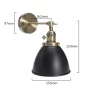 Lampa ścienna retro BF135W, styl industrialny, kolor biały