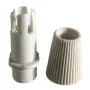 White cable gland with M10 bolt