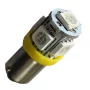 BA9S LED 5x 5050 SMD Bulb, Yellow, 24V