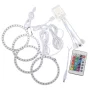 70mm RGB LED Rings with Infrared Controller