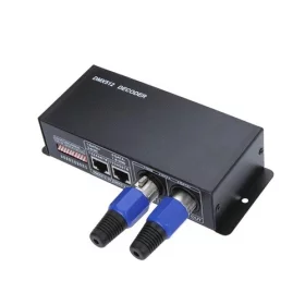 Controlador DMX 512 para tiras RGB, 3 canales 8A, AMPUL.eu