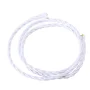 Espiral de cable retro blanco 3x0,75mm con cubierta textil