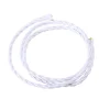 Cablu retro în spirală, sârmă cu înveliș textil 3x0,75mm, alb