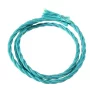 Espiral de cable retro 3x0,75mm² cian con cubierta textil