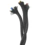 Câble rétro spiralé, conducteur avec revêtement textile