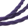 Espiral de cable retro textil 3x0,75mm púrpura