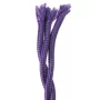 Retro kábel spirál, vezeték textil borítással 3x0.75mm, lila