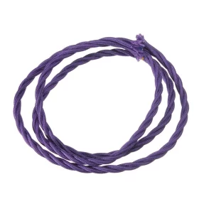 Espiral de cable retro textil 3x0,75mm púrpura