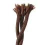 Espiral de cable textil marrón 3x0,75mm² retro