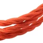 Espiral de cable retro textil naranja 3x0,75mm
