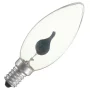 Ampoule bougie flamme 3W E14 ovale, lumière blanc chaud