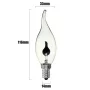 Ampoule flamme E14 3W avec imitation flamme, blanc chaud