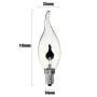 Ampoule bougie avec imitation de flamme 3W, E14, forme flamme