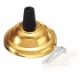 Top part of pendant luminaire, cable cover 55mm, brass, AMPUL.eu