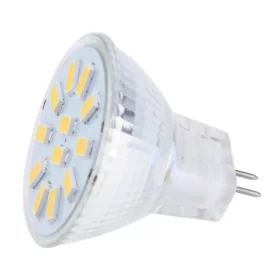 Bombilla LED MR11 12x 5730 3W, 320lm, 120°, blanco cálido