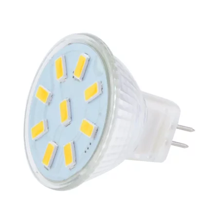 Lampadina LED MR11 9x 5730 2W, 220lm, 120°, bianco caldo