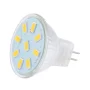 Ampoule LED MR11 9x 5730 2W, 220lm, 120°, blanc chaud, AMPUL.eu