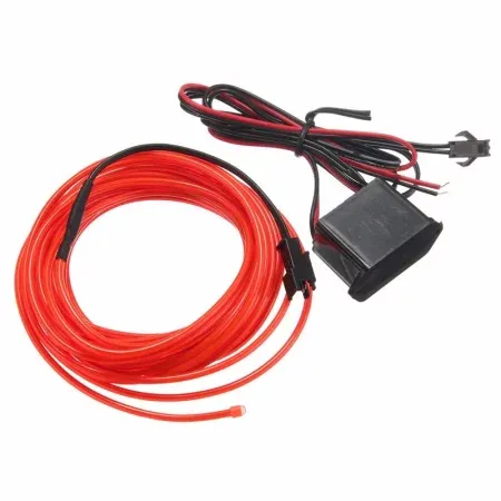 Rosso neon, 5 metri, 12V, AMPUL.eu