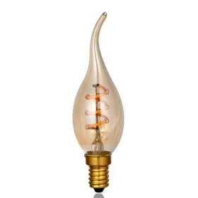 Design retro bulb LED Edison F2 candle 3W, socket E14, AMPUL.eu