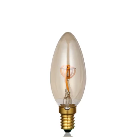Bombilla retro LED Edison O1 Vela 3W E14 blanco cálido