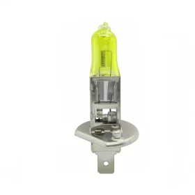 Halogen bulb with H1 base, 55W, 12V - Yellow 3000K, AMPUL.eu