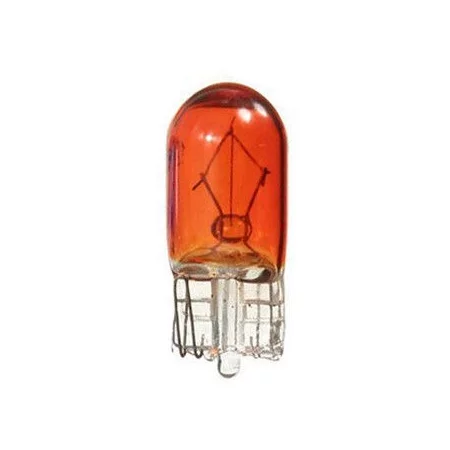 Halogenlampa med T10-sockel, 5W, 12V - Orange, AMPUL.eu