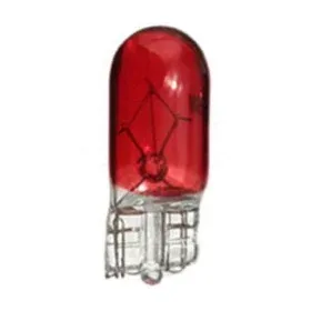 Red T10 5W 12V Halogen Bulb
