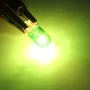 Halogenová žárovka s paticí T10, 5W, 12V - Zelená, AMPUL.eu
