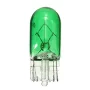 Bec halogen T10, 5W, 12V, verde, durată lungă