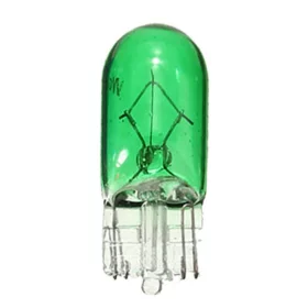 Halogen bulb with T10 base, 5W, 12V - Green, AMPUL.eu