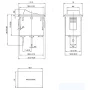 Rectangular rocker switch with backlight, KCD1