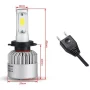 Satz LED-Autoglühlampen mit Sockel H7, COB LED, 4000lm, 12V
