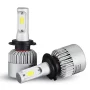 Sæt LED bilpærer med fatning H7, COB LED, 4000lm, 12V, 24V -