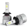 Set of H7 LED Car Bulbs, COB LED, 4000lm, White 6500K