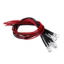 12V Red Flashing LED Diode with Resistor