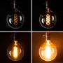 Design retro glödlampa LED Edison G80 4W, sockel E27, AMPUL.eu
