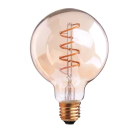 Design retro hehkulamppu LED Edison G95 4W, pistorasia E27