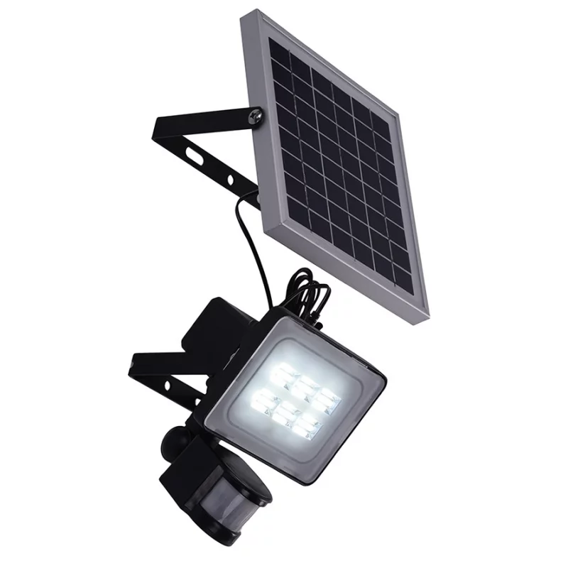LED Spotlight 10W, solar panel motion sensor 6000K
