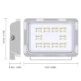 Kültéri vízálló LED reflektor, 30w, IP65, fehér, AMPUL.eu
