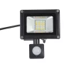 Vandtæt LED-spotlight med PIR-sensor, 20w, IP65, varm hvid