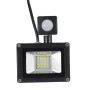 Faretto LED impermeabile con sensore PIR, 20w, IP65, bianco